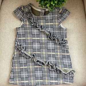 Janie and Jack toddler tartan knit dress 12-18m *no bloomers*